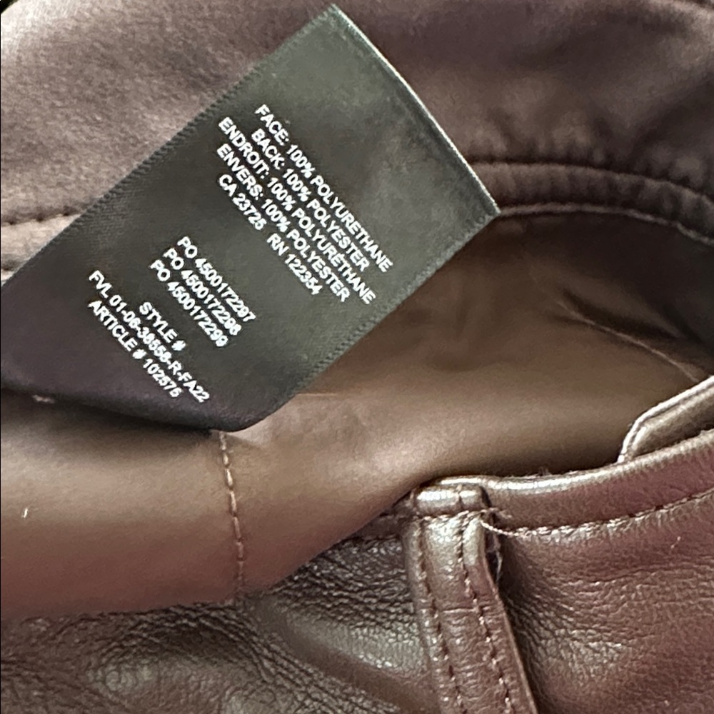 BABATON Program Vegan Leather Pant Size 2 - Picture 9 of 11